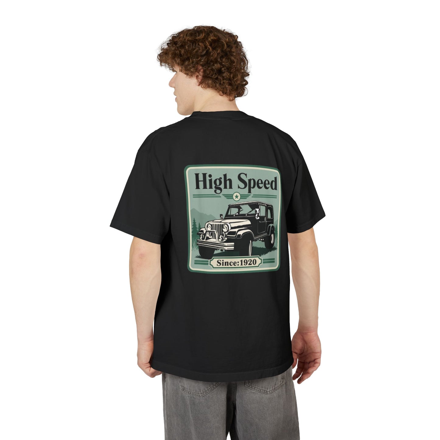 High Speed Vintage 4x4 Graphic Drop-Shoulder T-Shirt