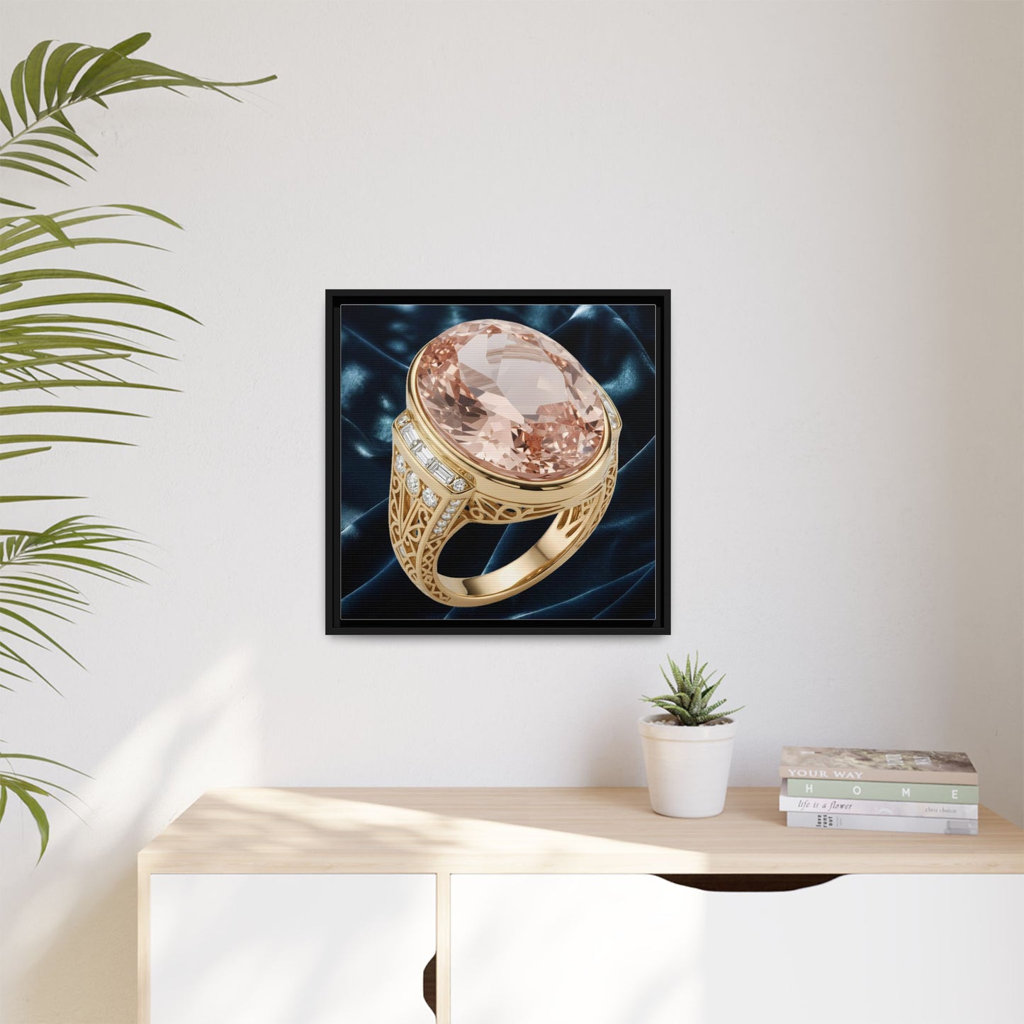 Morganite Rosefire Jewel Canvas