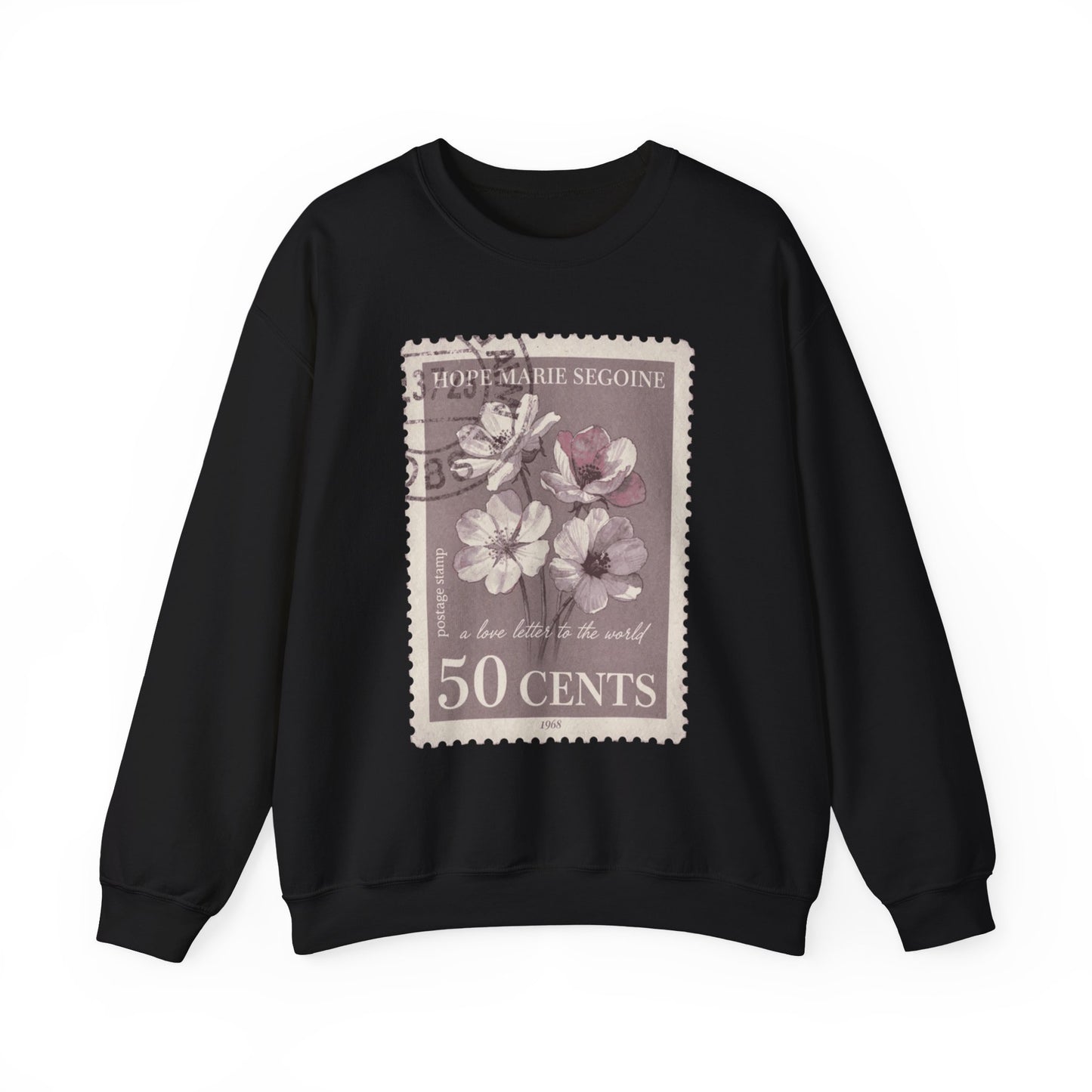 Wildflower Postage Stamp Crewneck