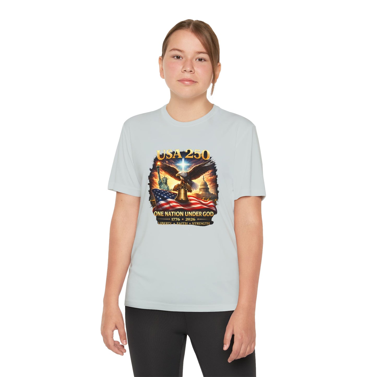 USA 250 Youth Patriotic Graphic Tee