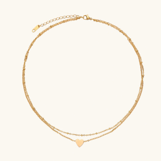 Layered Heart Necklace