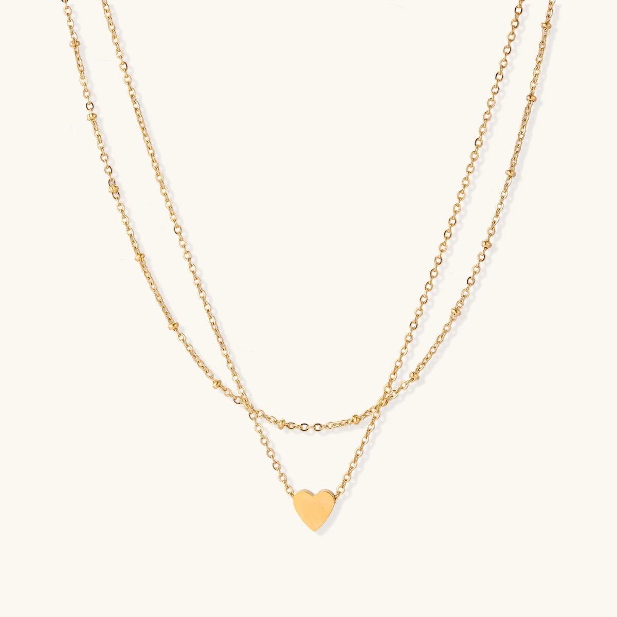 Layered Heart Necklace