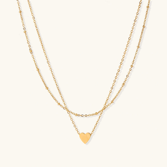Layered Heart Necklace