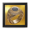 2026 Football Victory Ring Framed Canvas