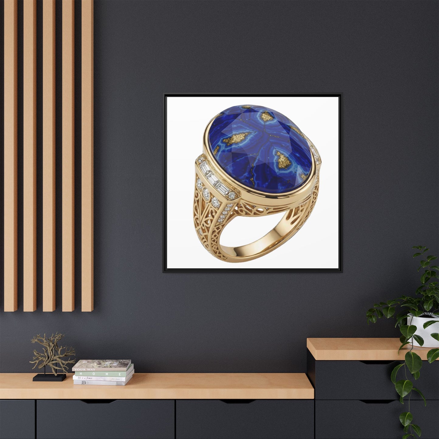 Lapis Ivory Focus Canvas