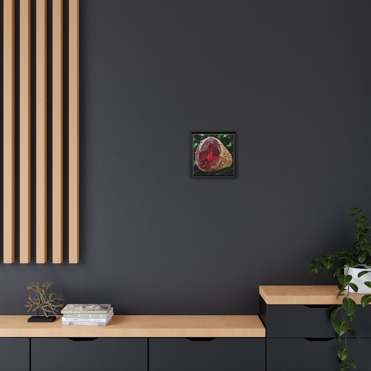 Crimson Ruby Opulence Ring Canvas