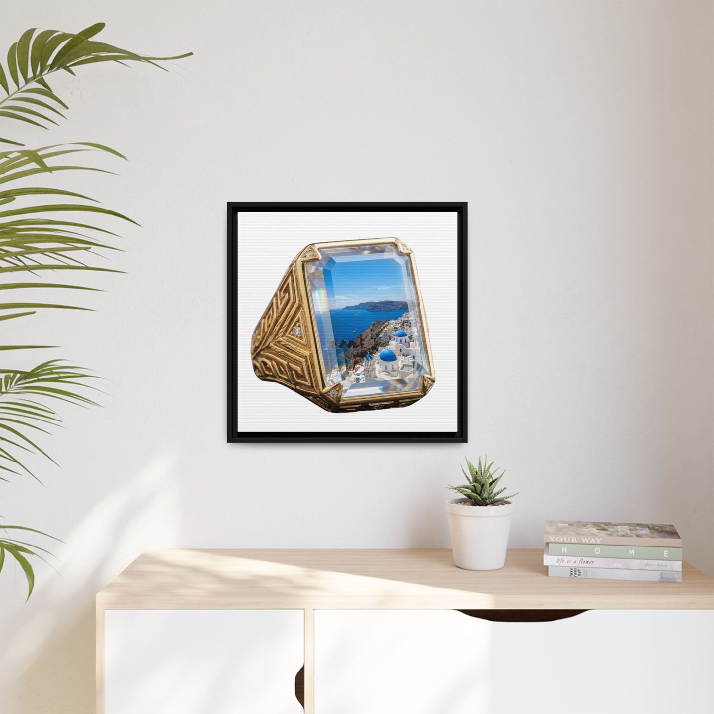 Azure Coastal Signet Canvas
