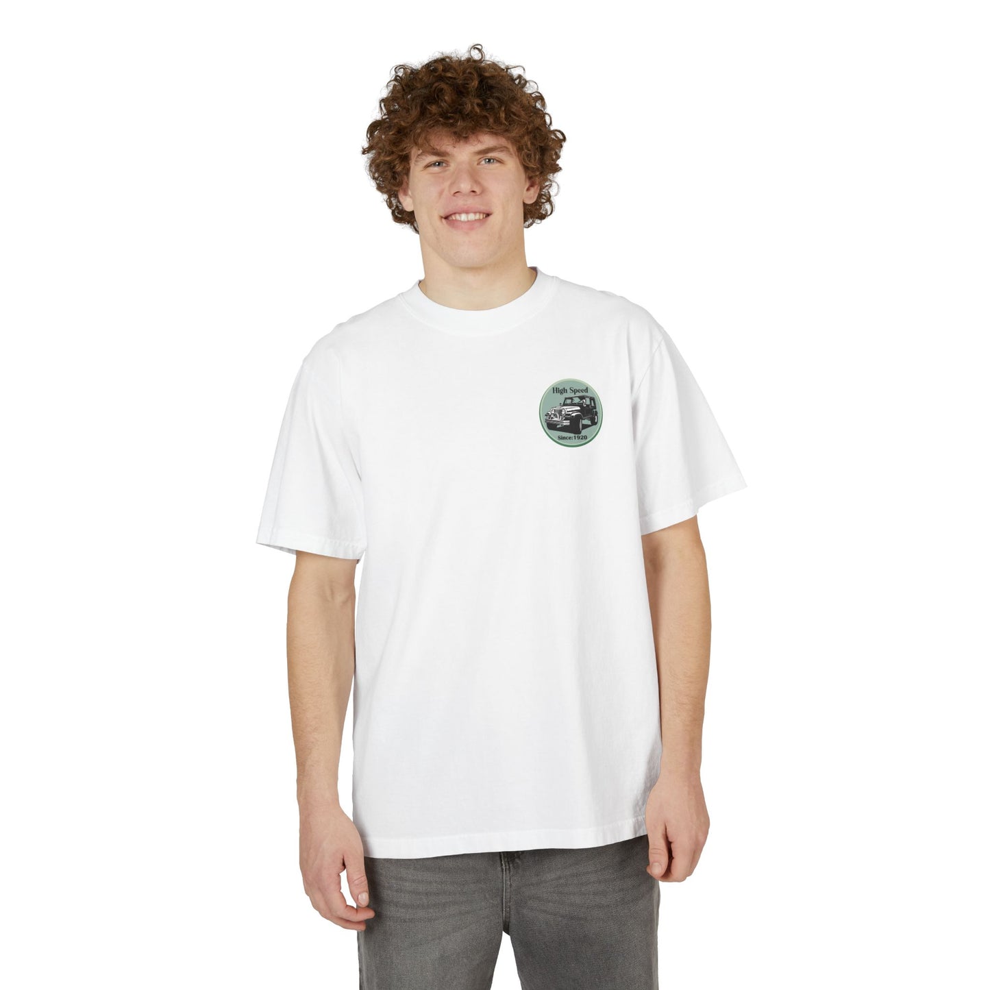High Speed Vintage 4x4 Graphic Drop-Shoulder T-Shirt