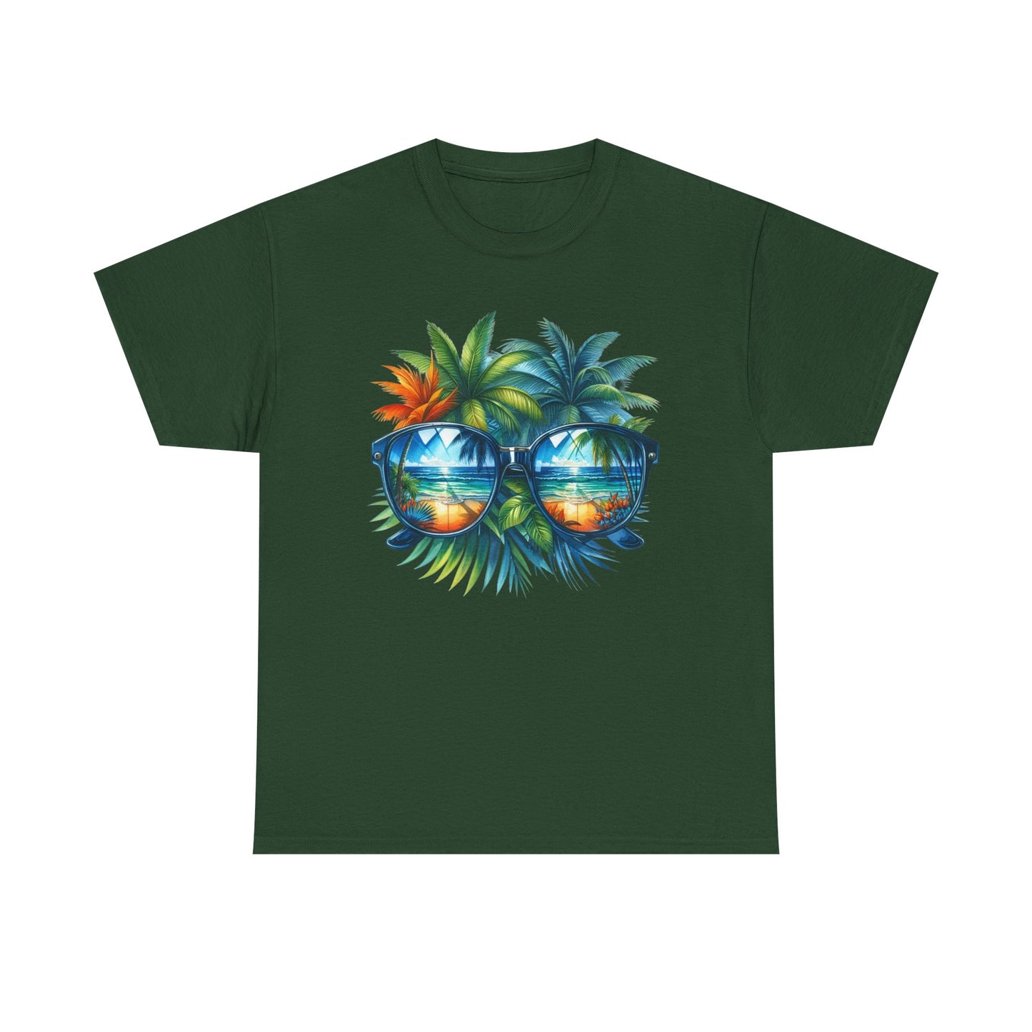 Tropical Sunglasses Palm Tree T-Shirt