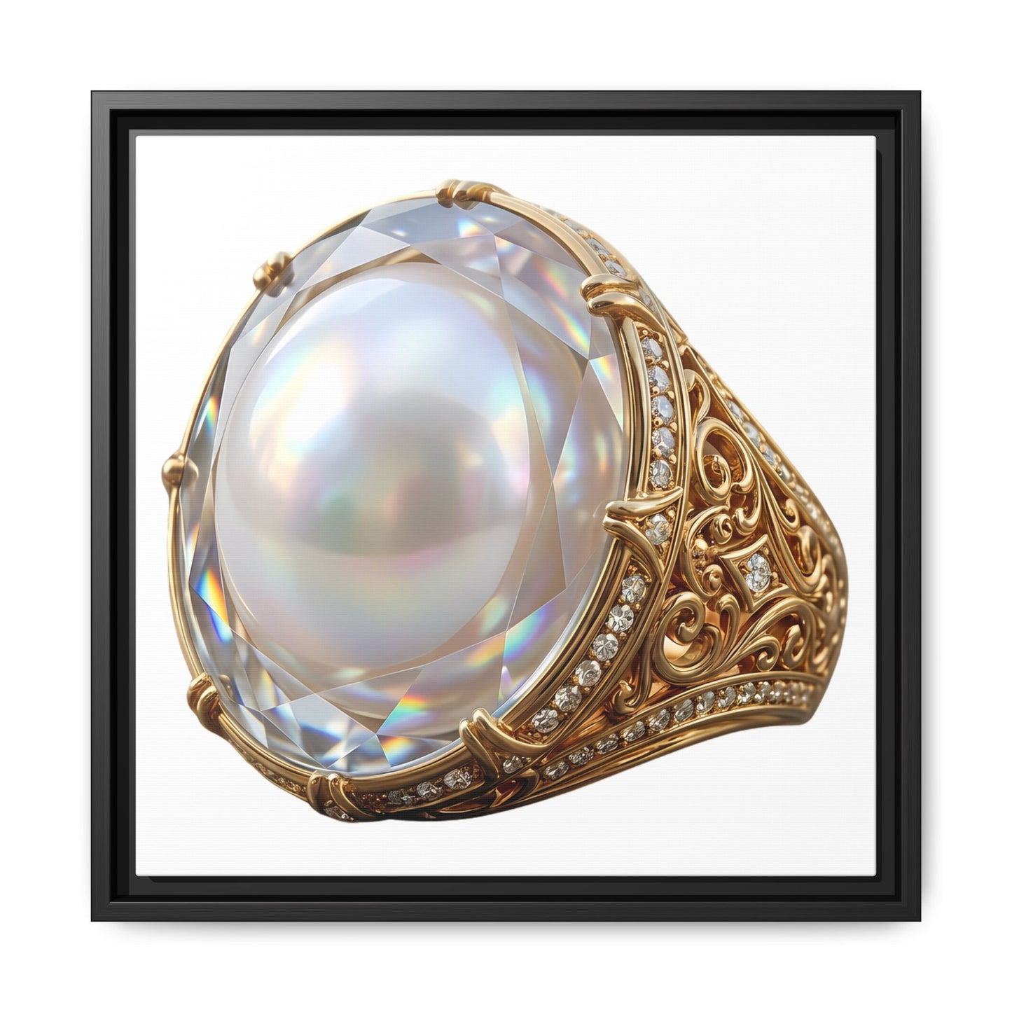 Luminous Pearl Signet Canvas Print