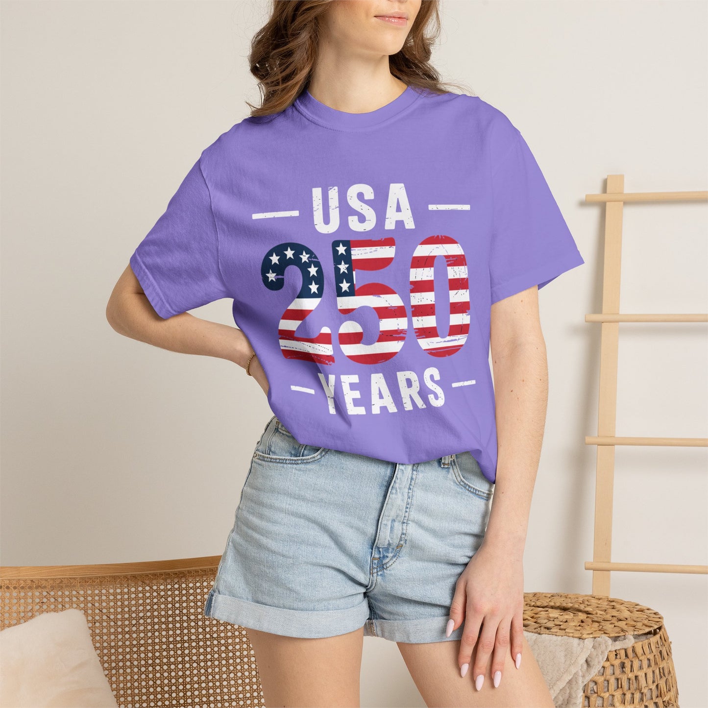 250 American Flag Graphic T-Shirt