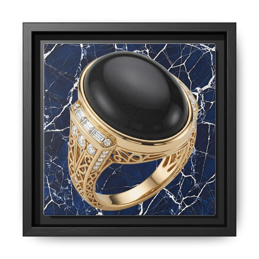 Onyx Cobalt Marble Canvas