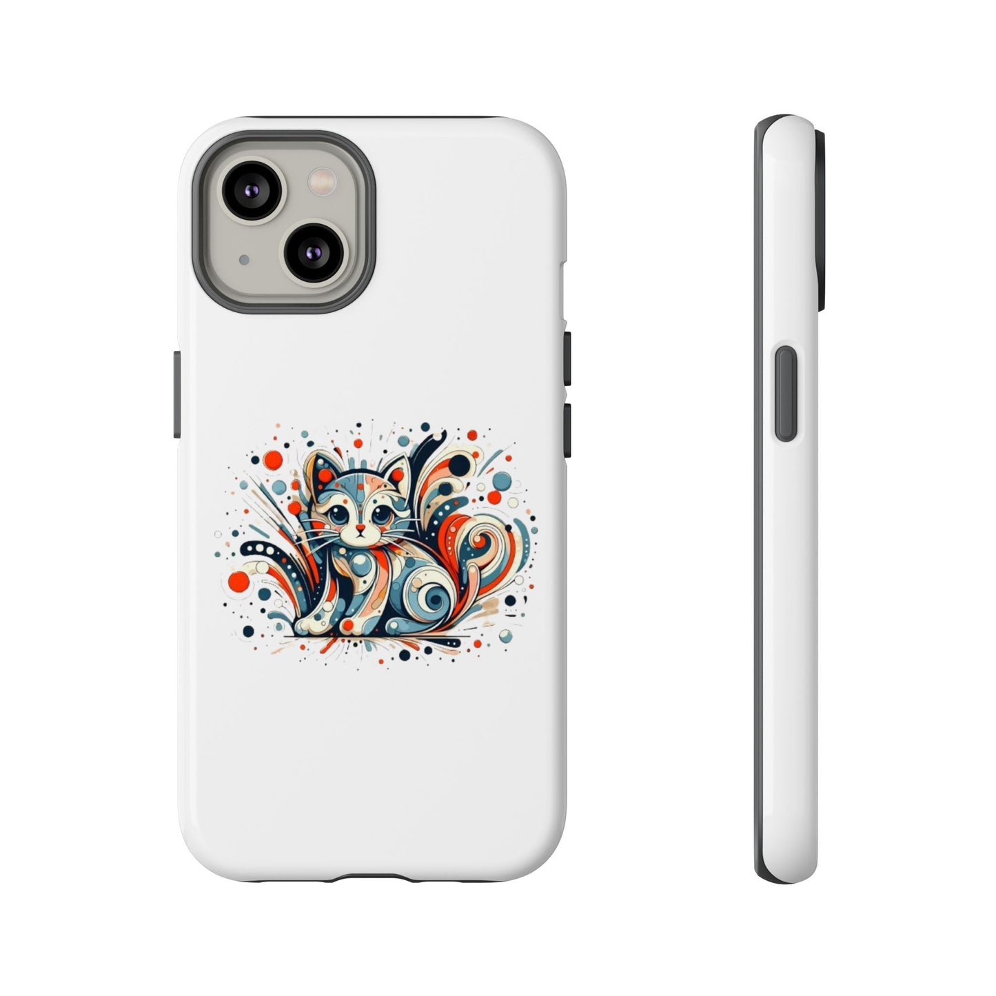 Filigree Cat Apple Phone Case