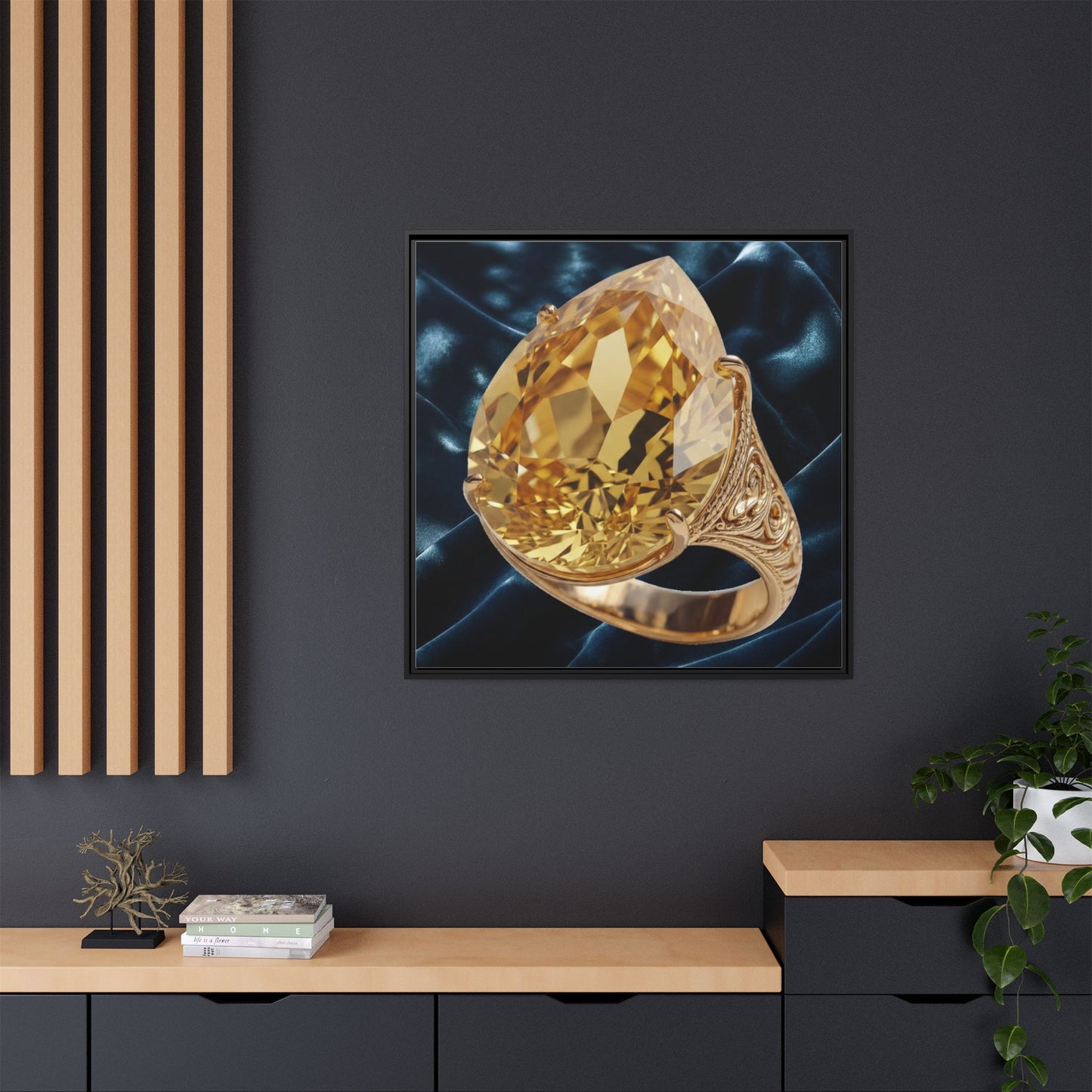 Sunlit Citrine Ring Canvas