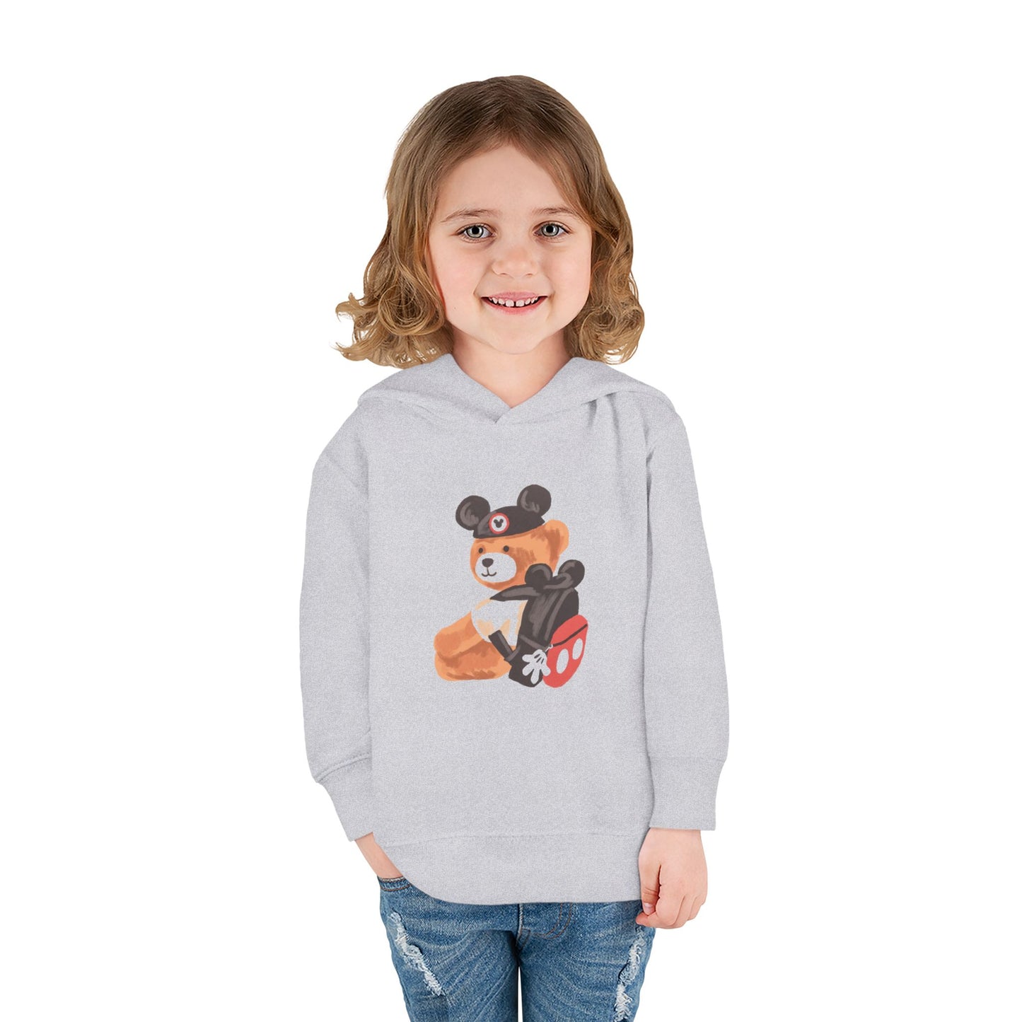 Playful Teddy Bear Toddler Pullover Hoodie
