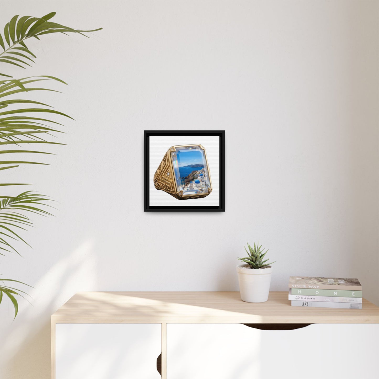 Azure Coastal Signet Canvas