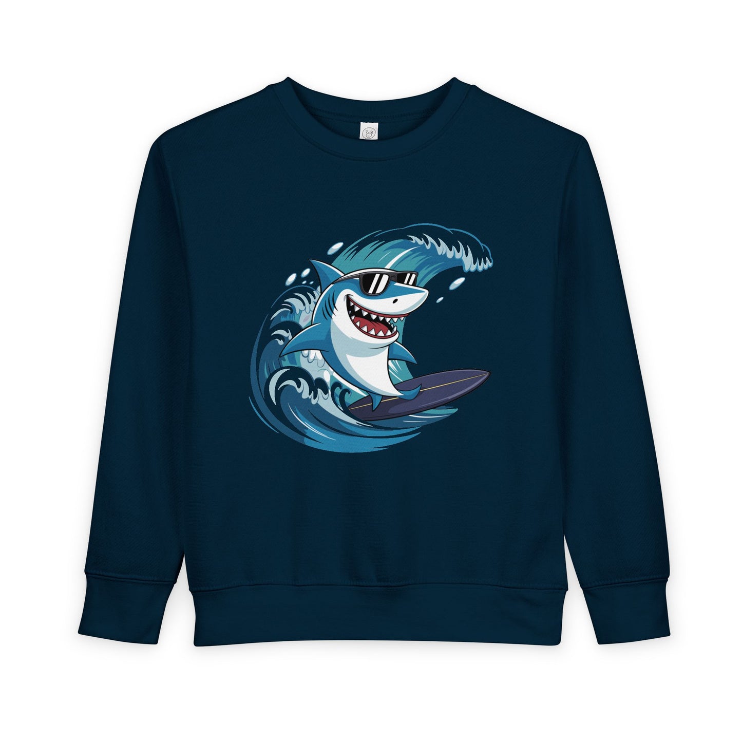 Surfing Shark Toddler Crewneck Sweatshirt