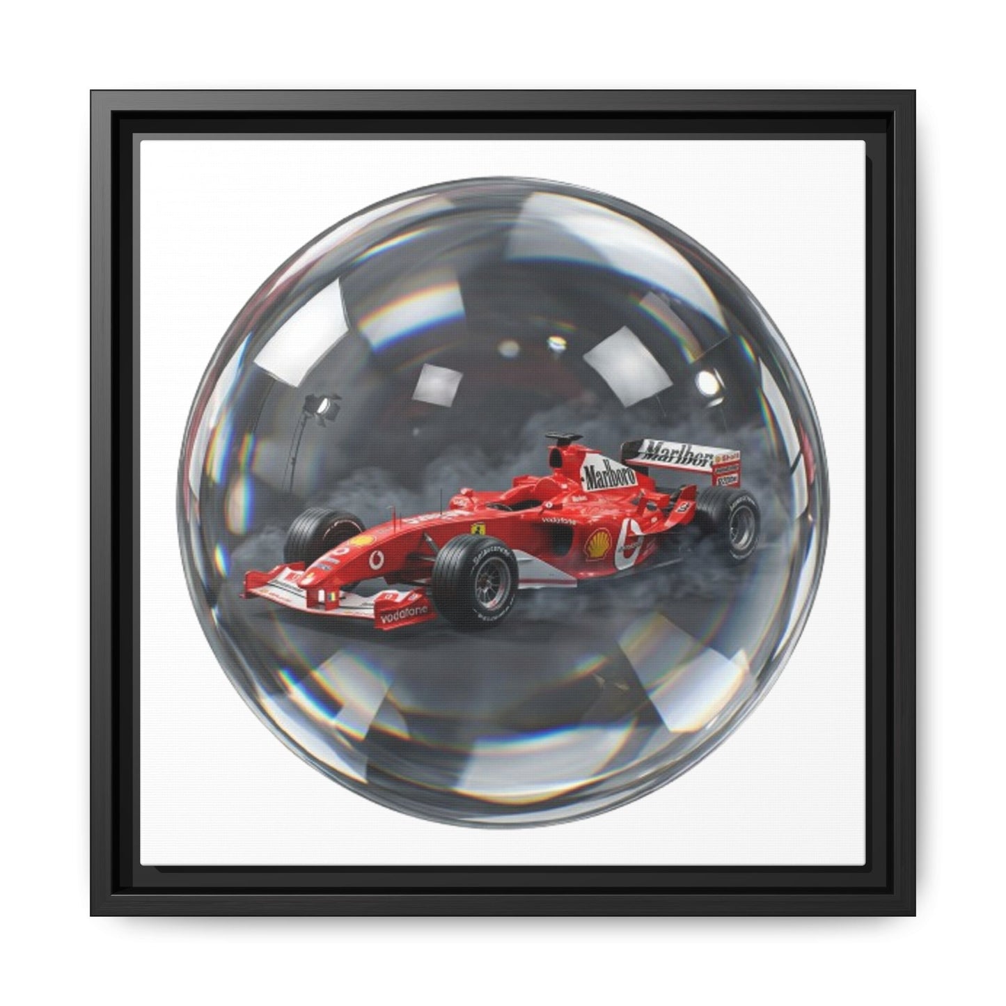 Velocity Sphere Framed Canvas