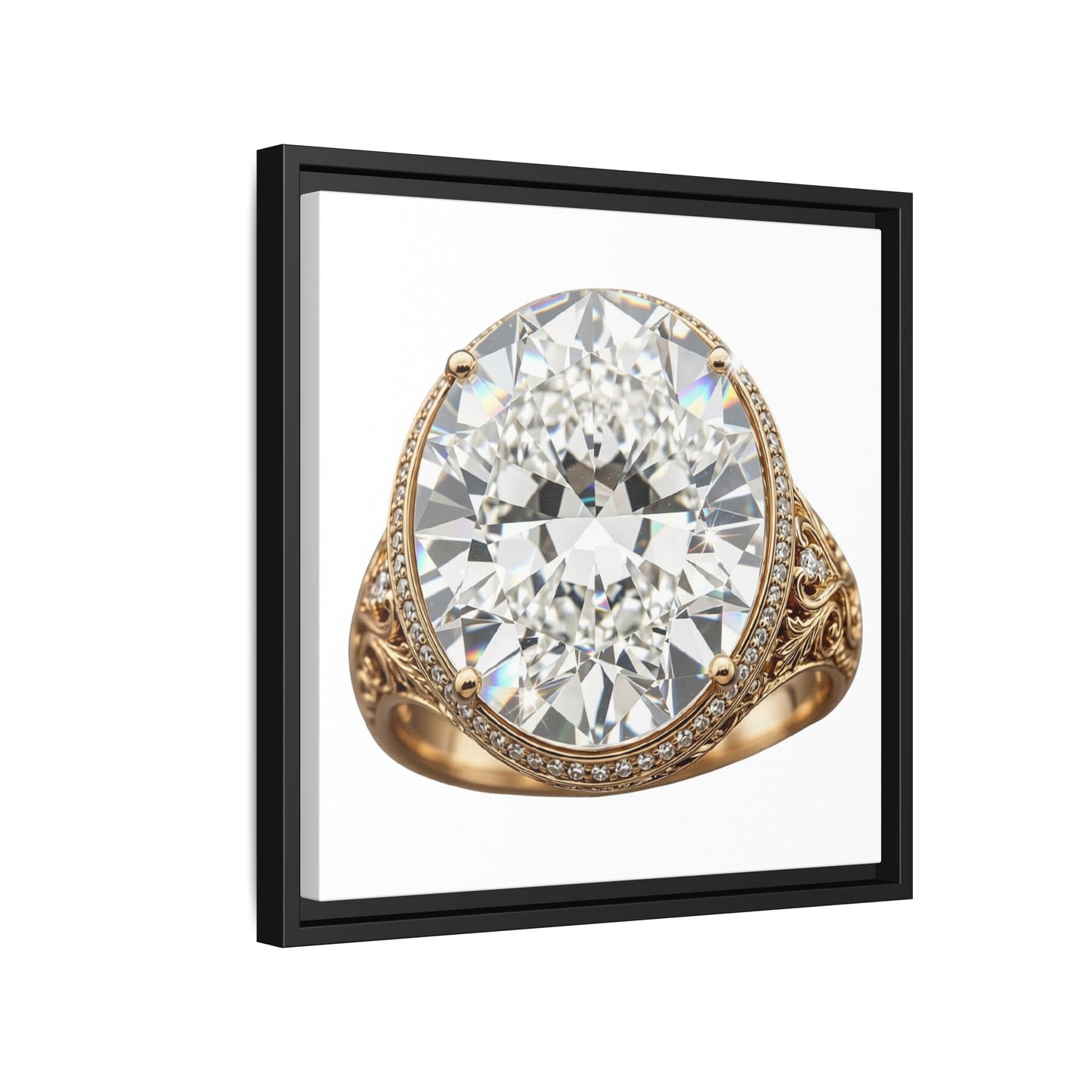 Brilliant Cut Ring Canvas Print
