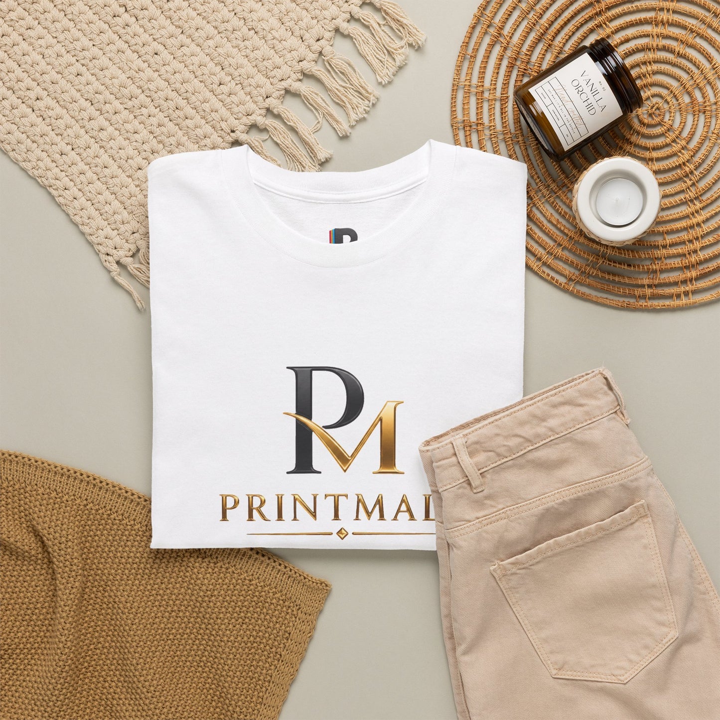 Stacked PM Letterform Men’s Tee