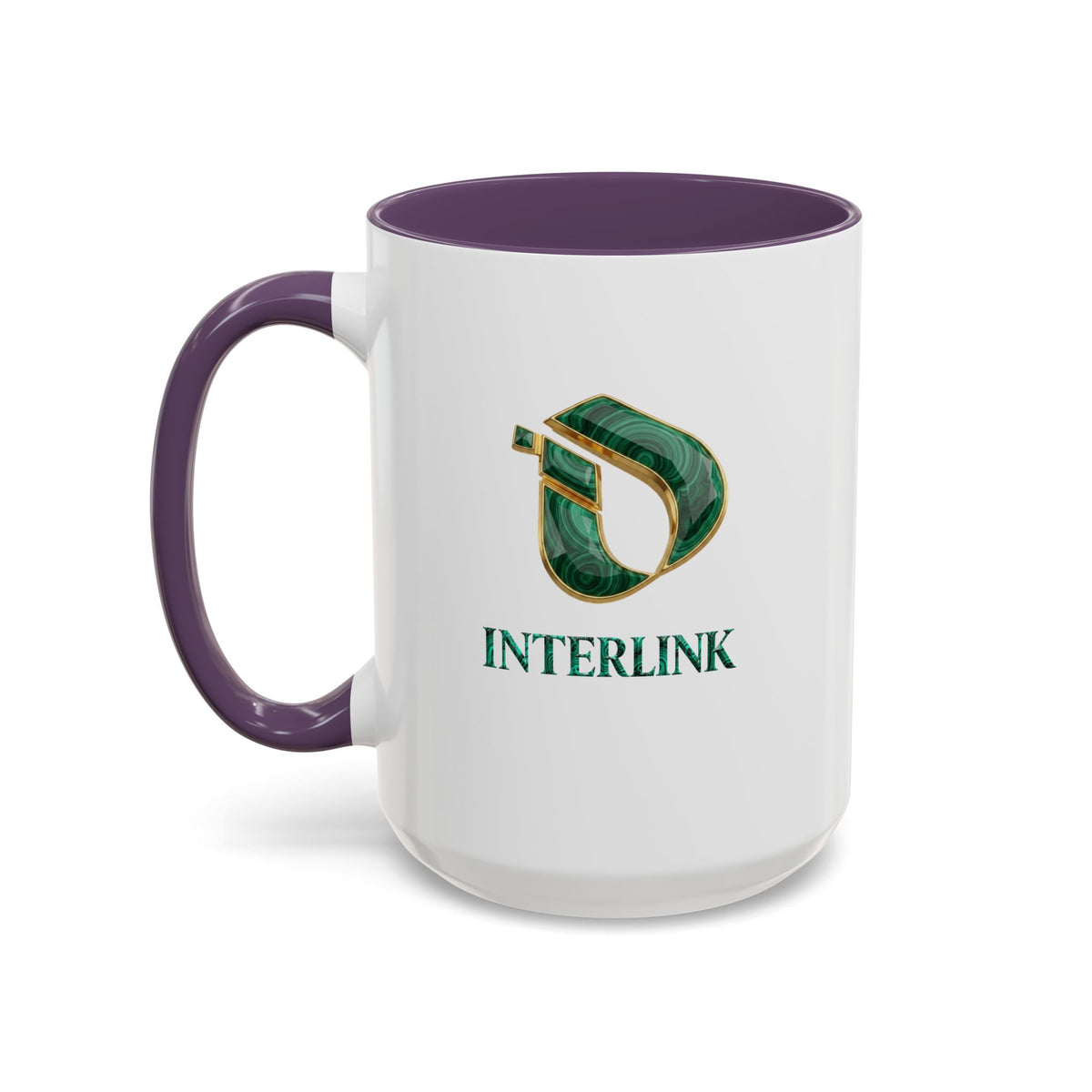 Malachite Vein Interlink Two-Tone Ceramic Mug
