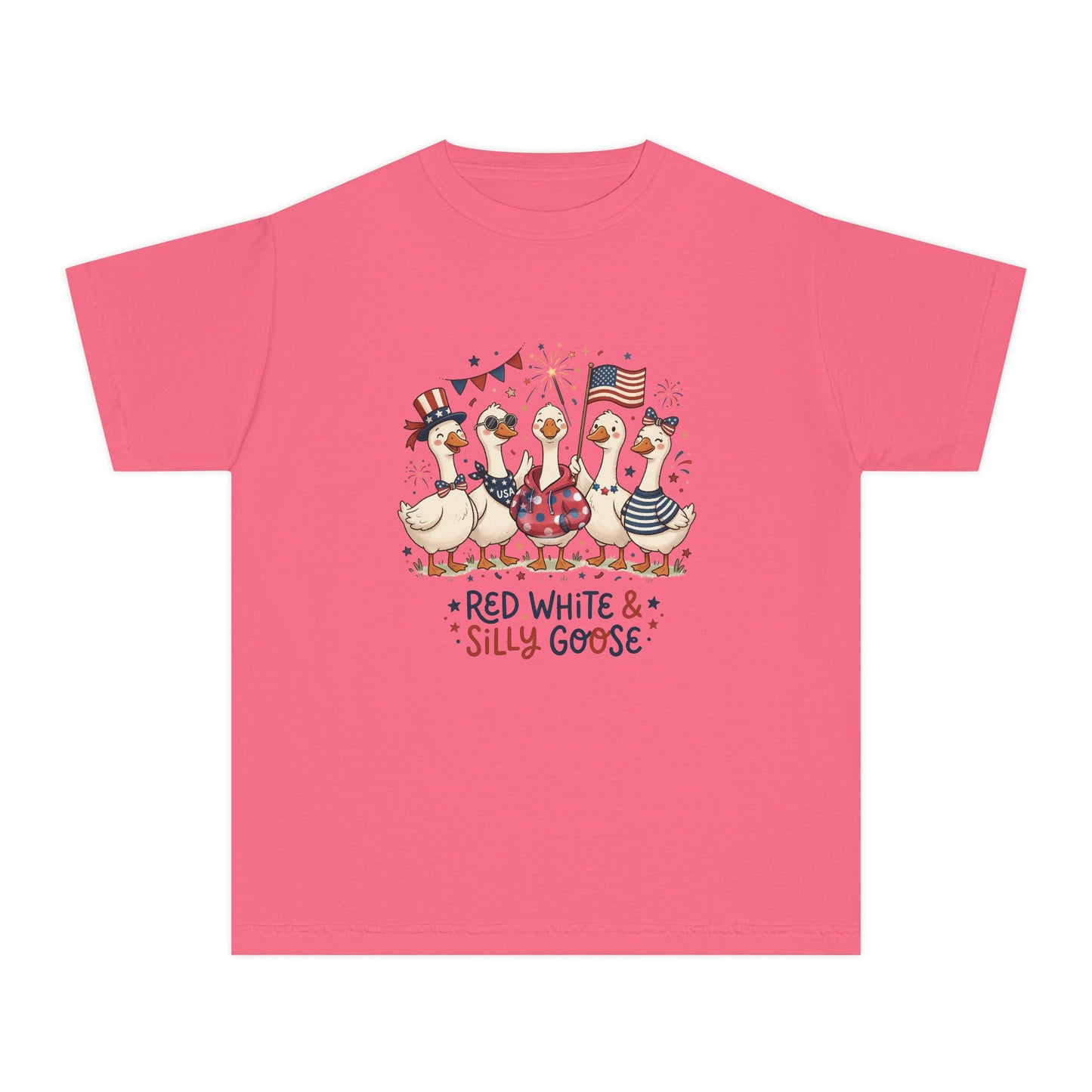 Red White & Silly Goose Youth T-Shirt
