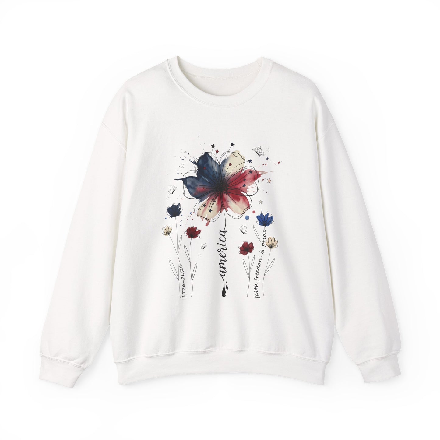 Midnight Bloom Graphic Crewneck Sweatshirt