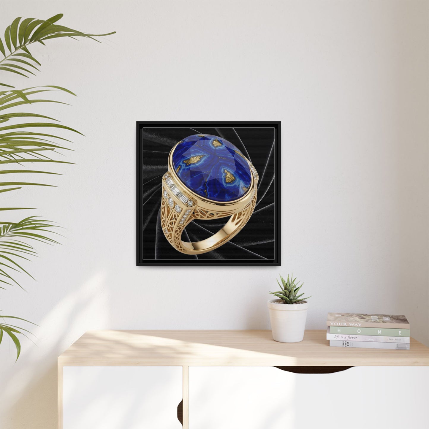 Lapis Midnight Satin Canvas