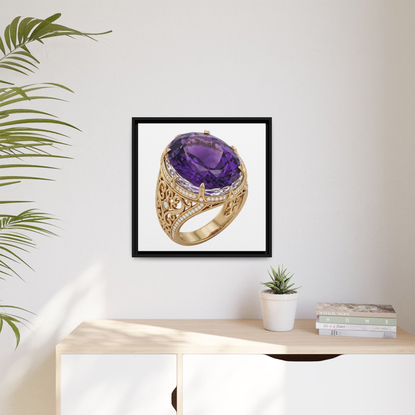 Amethyst Emblem Canvas Print