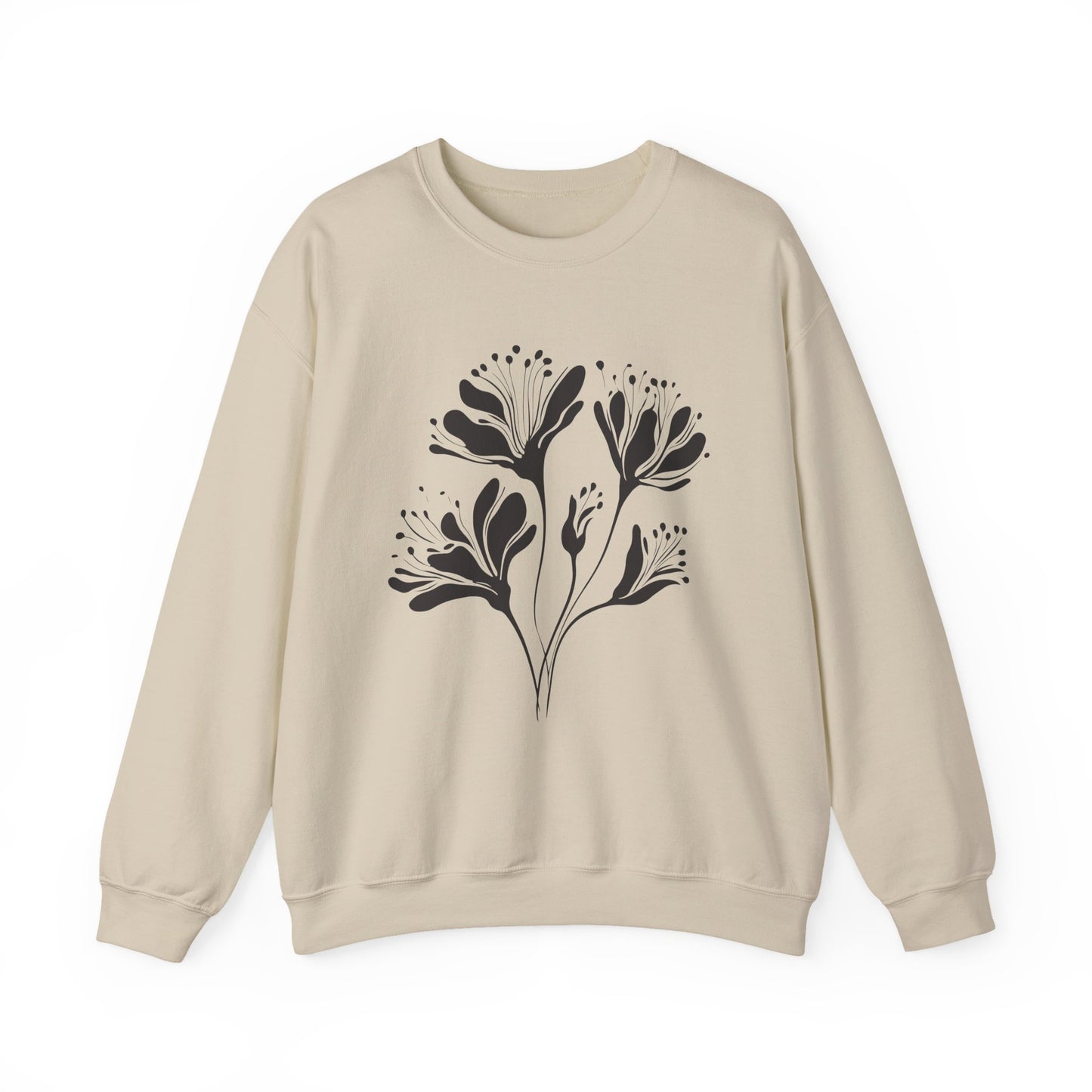 Minimal Floral Line Art Sweatshirt