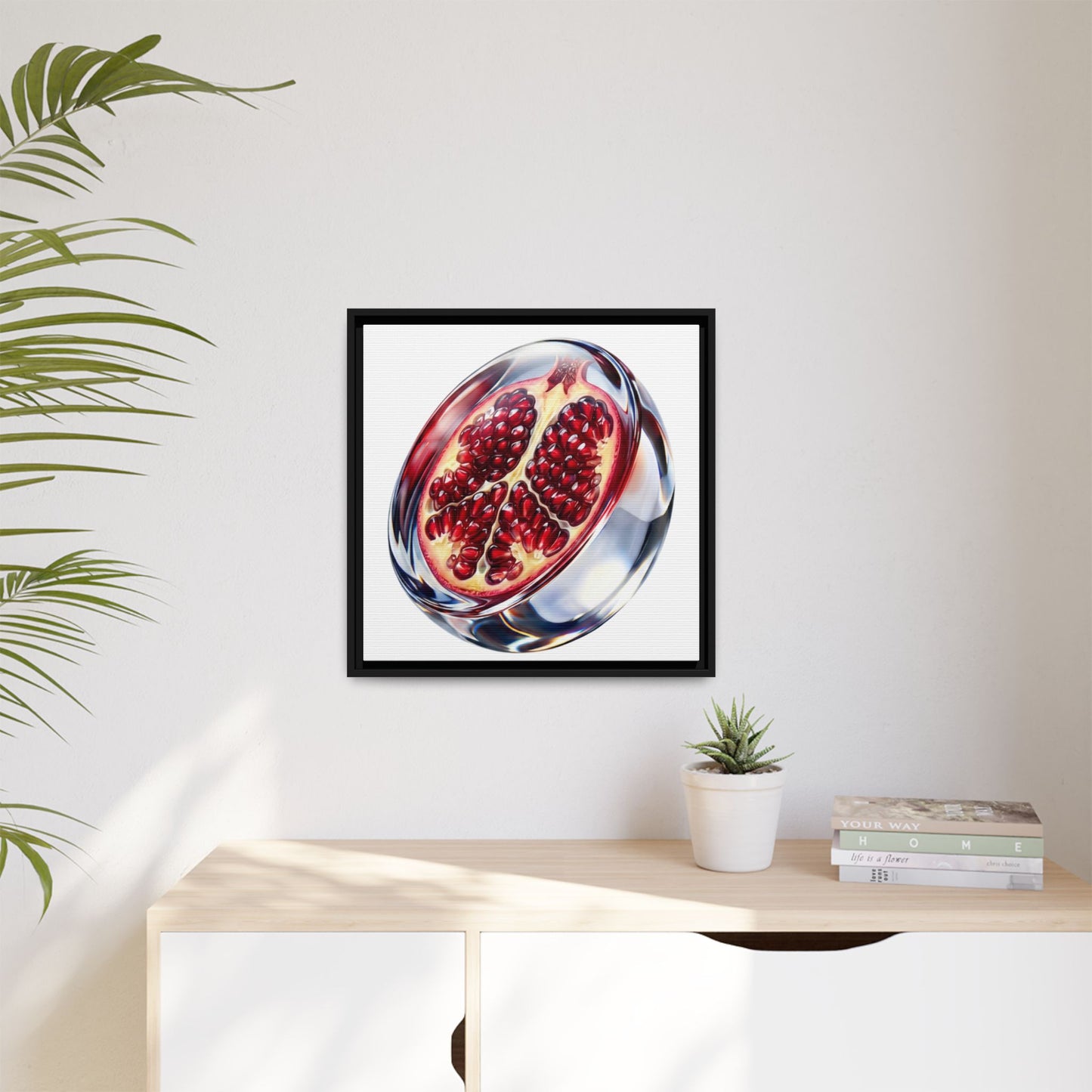 Crimson Pomegranate Framed Wall Art