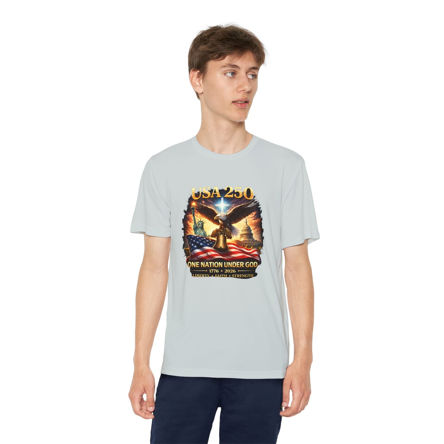 USA 250 Youth Patriotic Graphic Tee