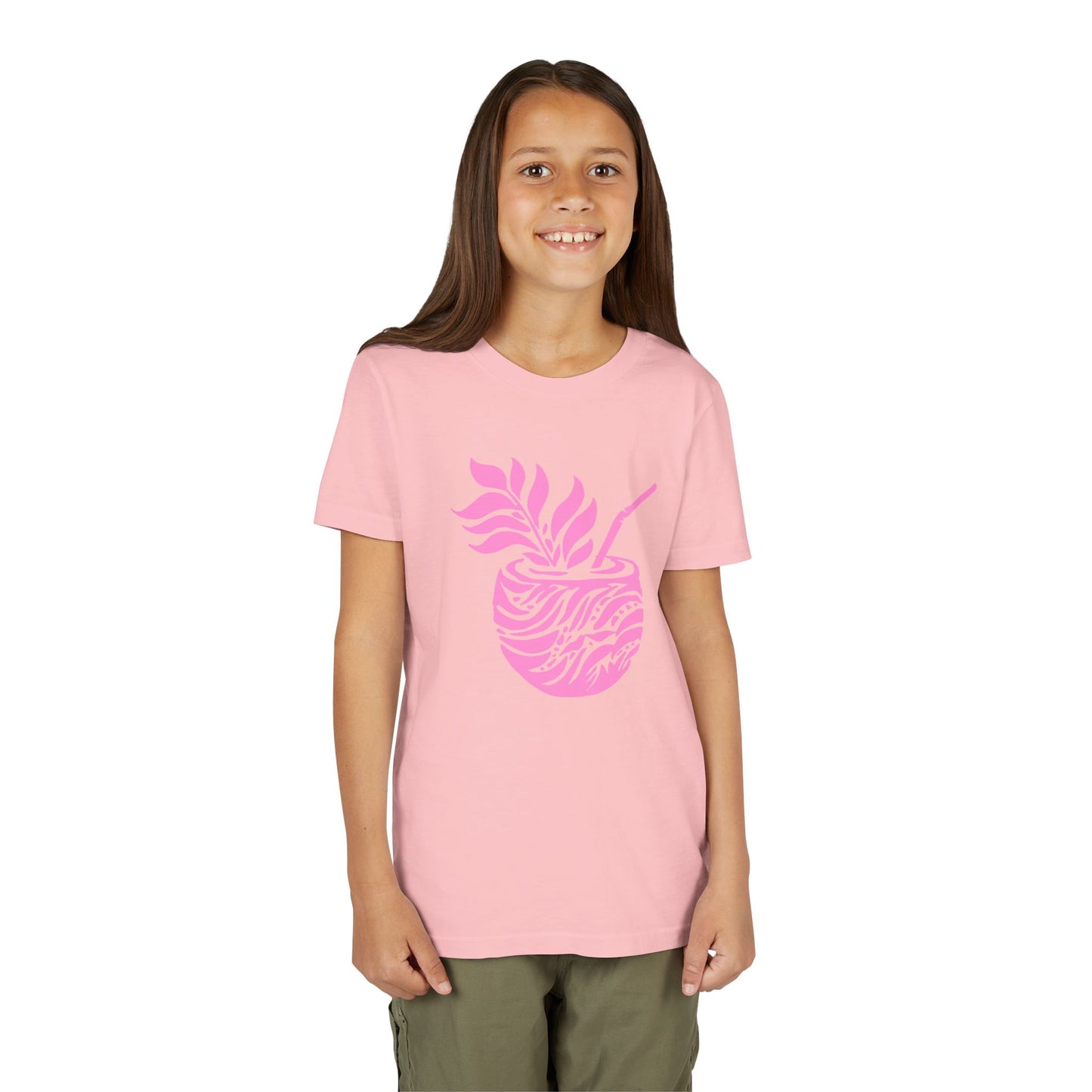 Youth Pink Aloha Drink Tee