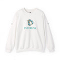 Aquamarine Faceted Mark Interlink Men’s Sweatshirt