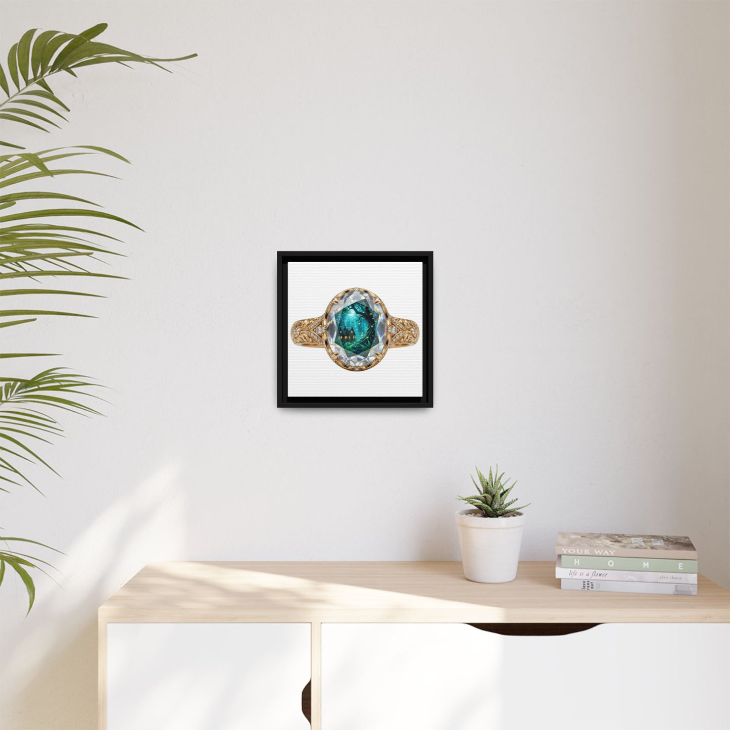 Emerald Radiance Signet Canvas