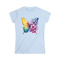 Floral Rainbow Butterfly Women’s T-Shirt
