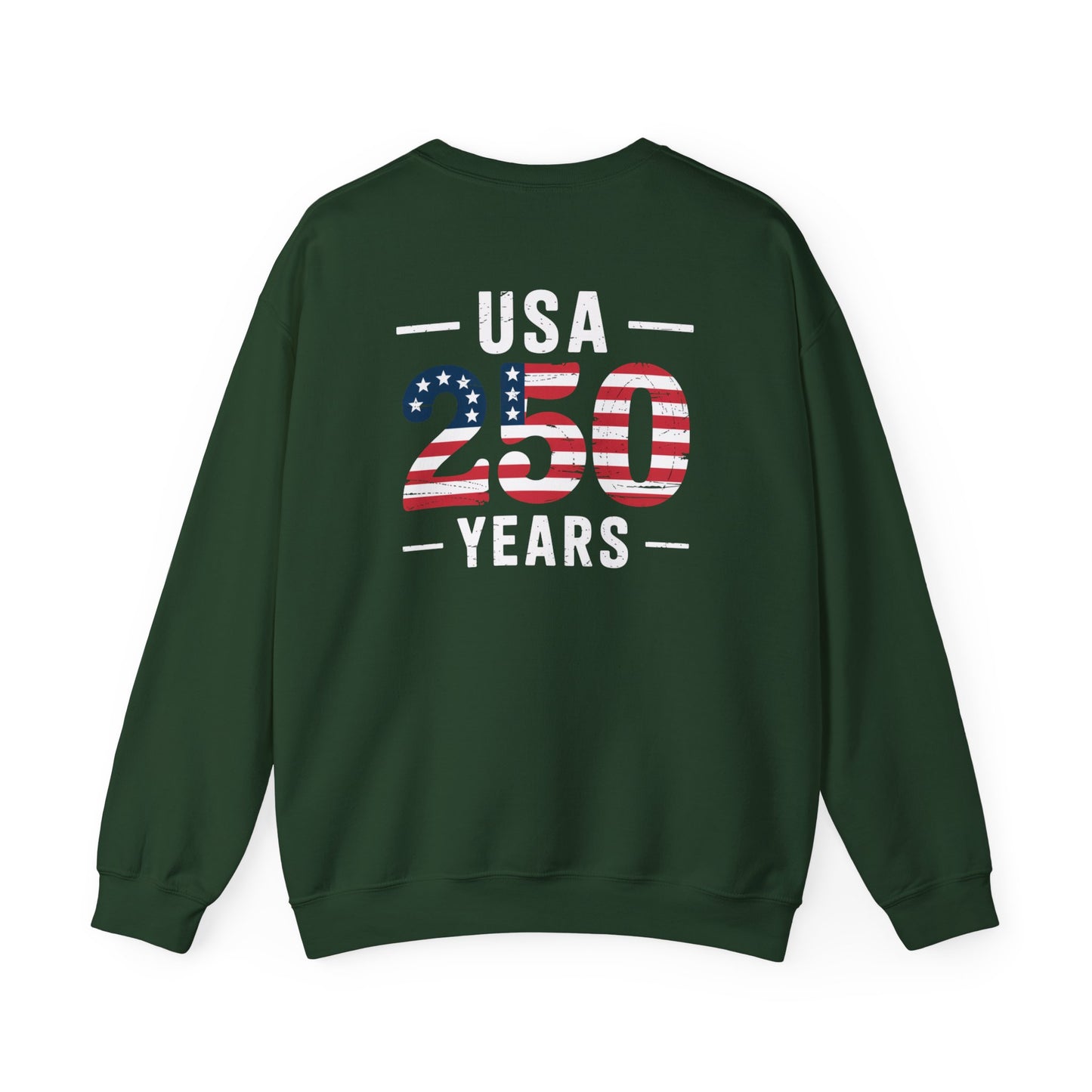 USA 250 Years Patriotic Crewneck Sweatshirt