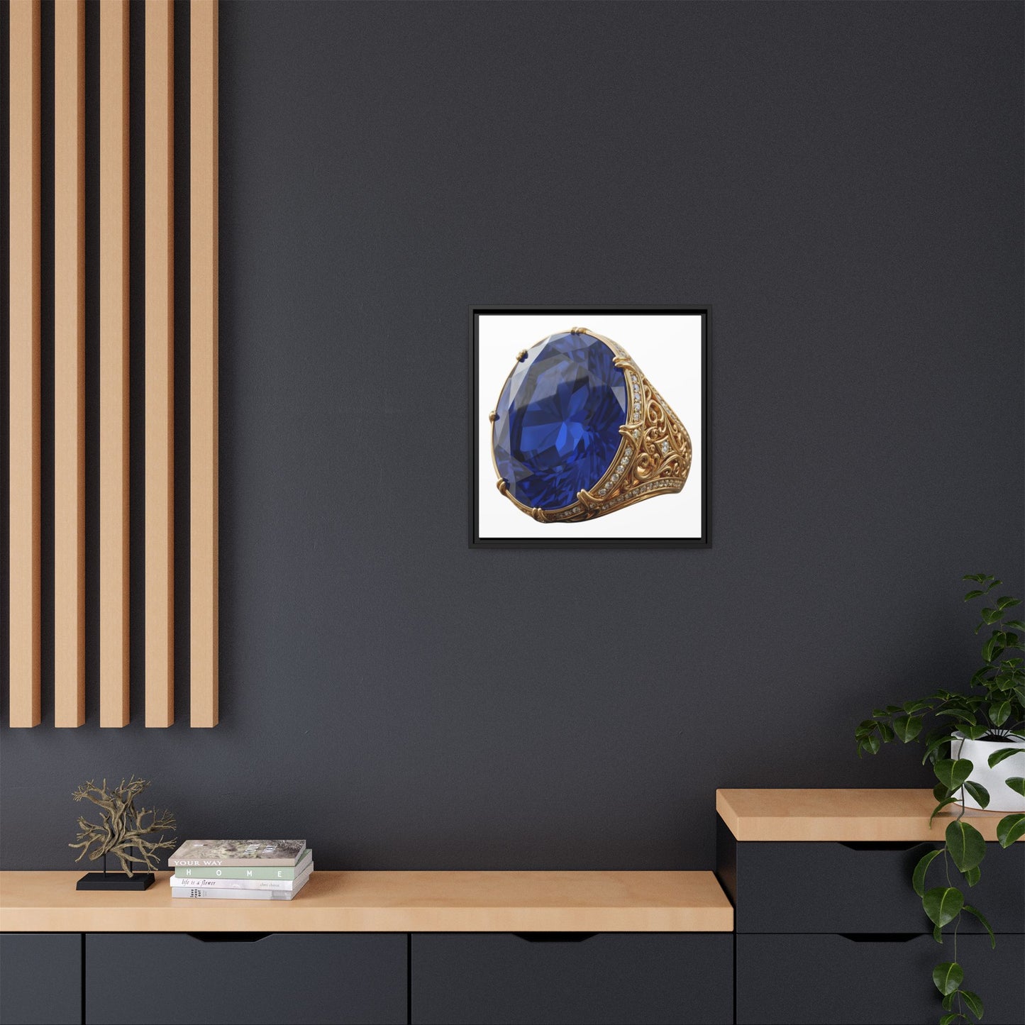 Blue Sapphire Signet Canvas Print