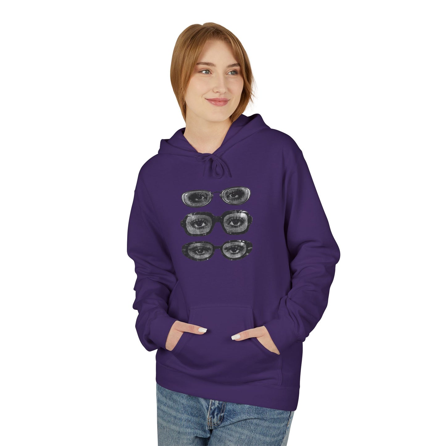 Quiet Gaze Graphic Hoodie