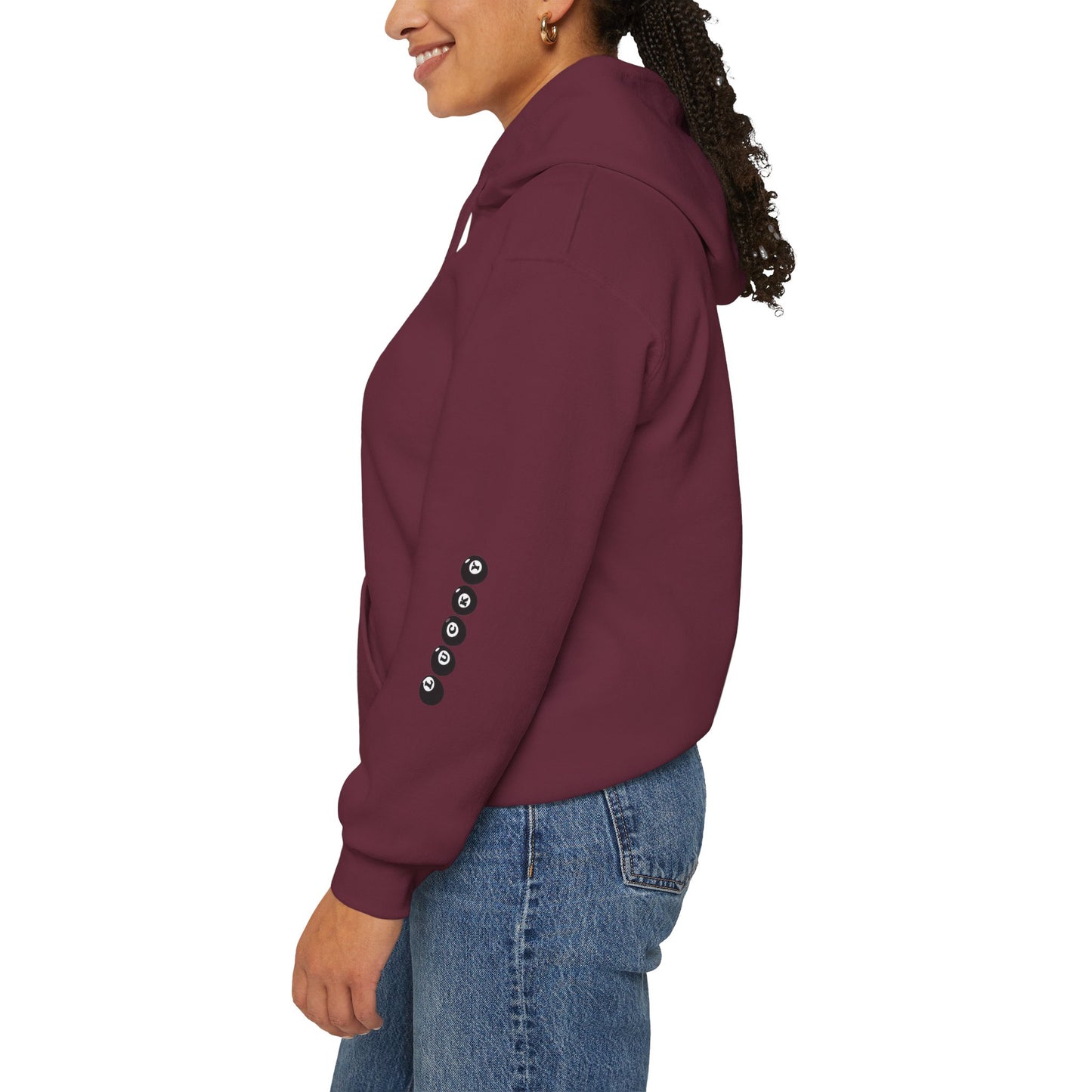 Silent Gaze Maroon Hoodie