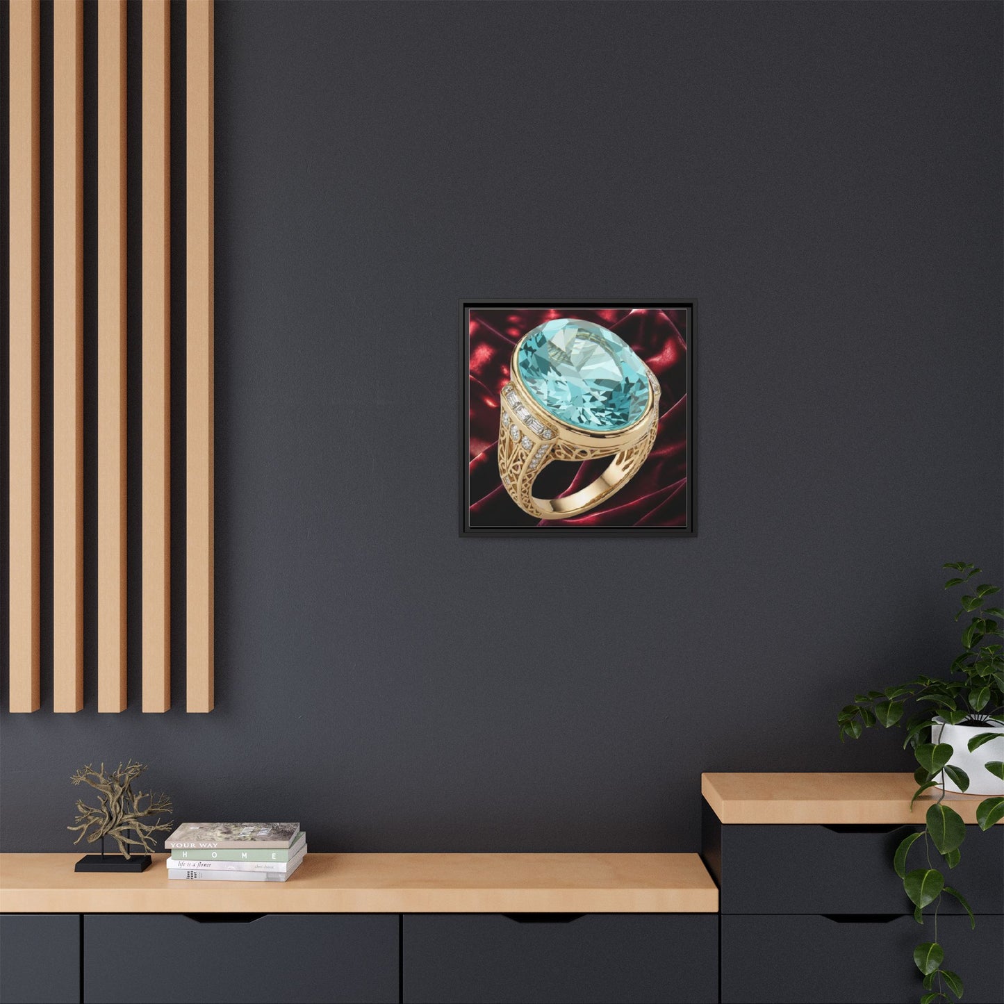 Aquamarine Ring Canvas Art