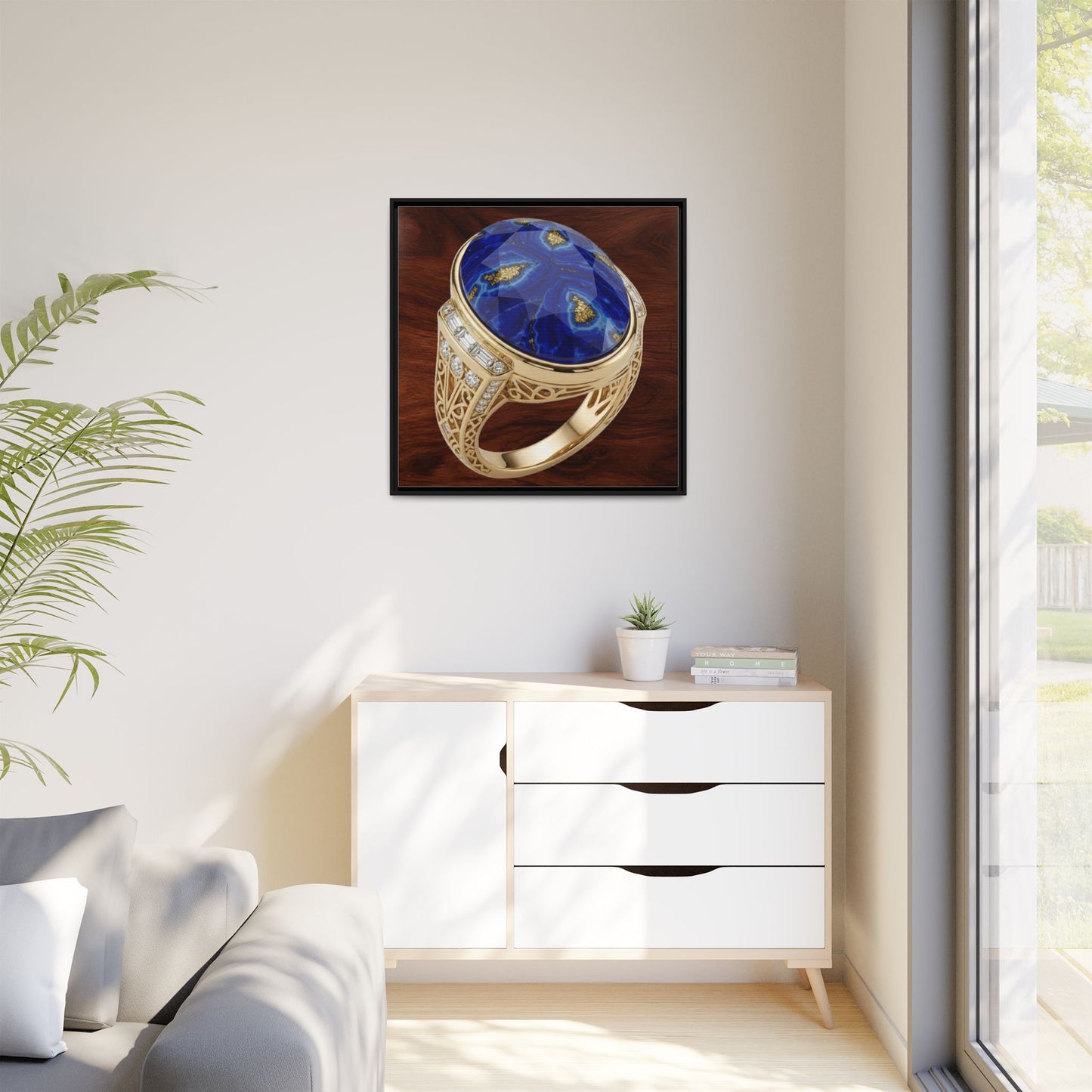 Lapis Walnut Showcase Canvas