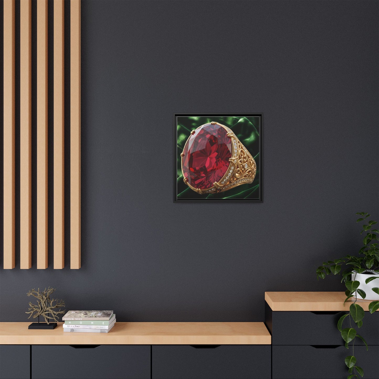 Crimson Ruby Opulence Ring Canvas