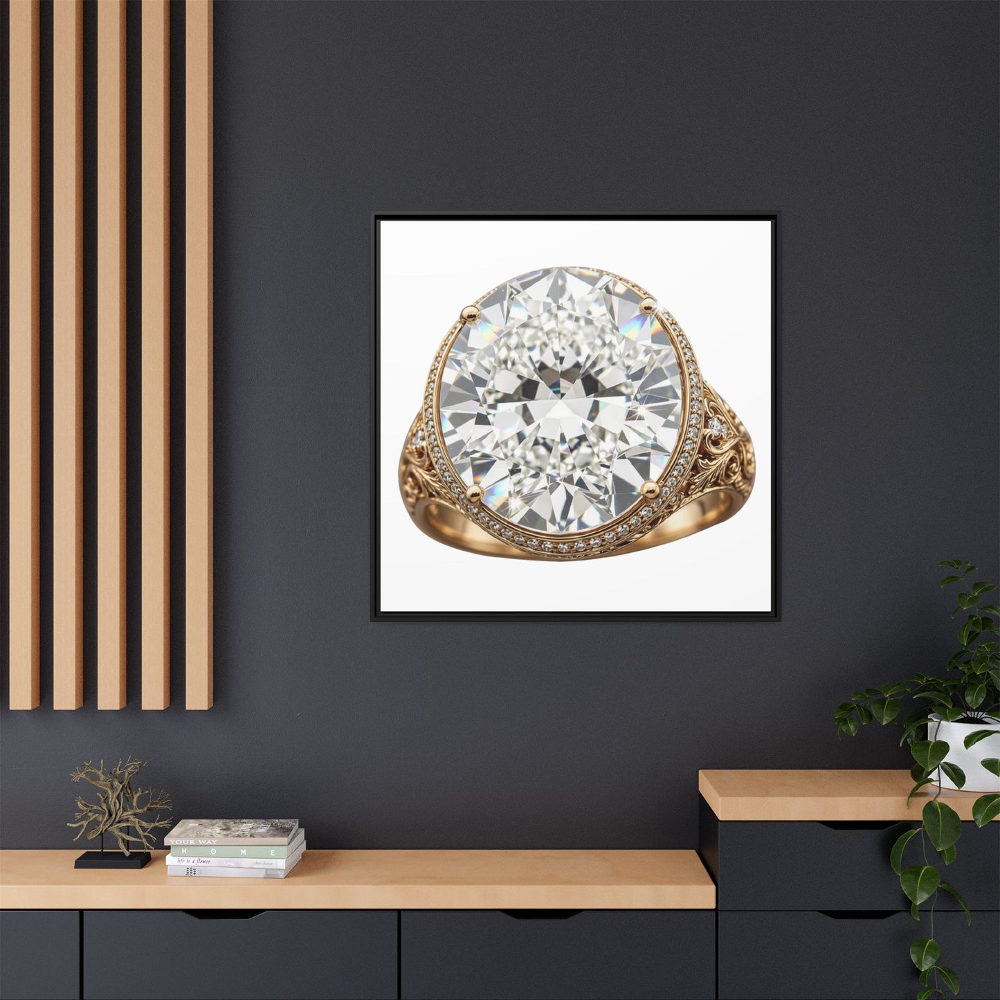 Brilliant Cut Ring Canvas Print
