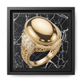 Gilded Marble Signet Canvas