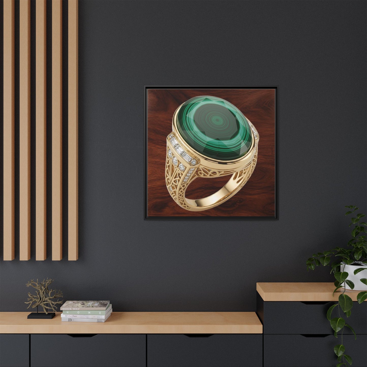 Malachite Ring Study Canvas