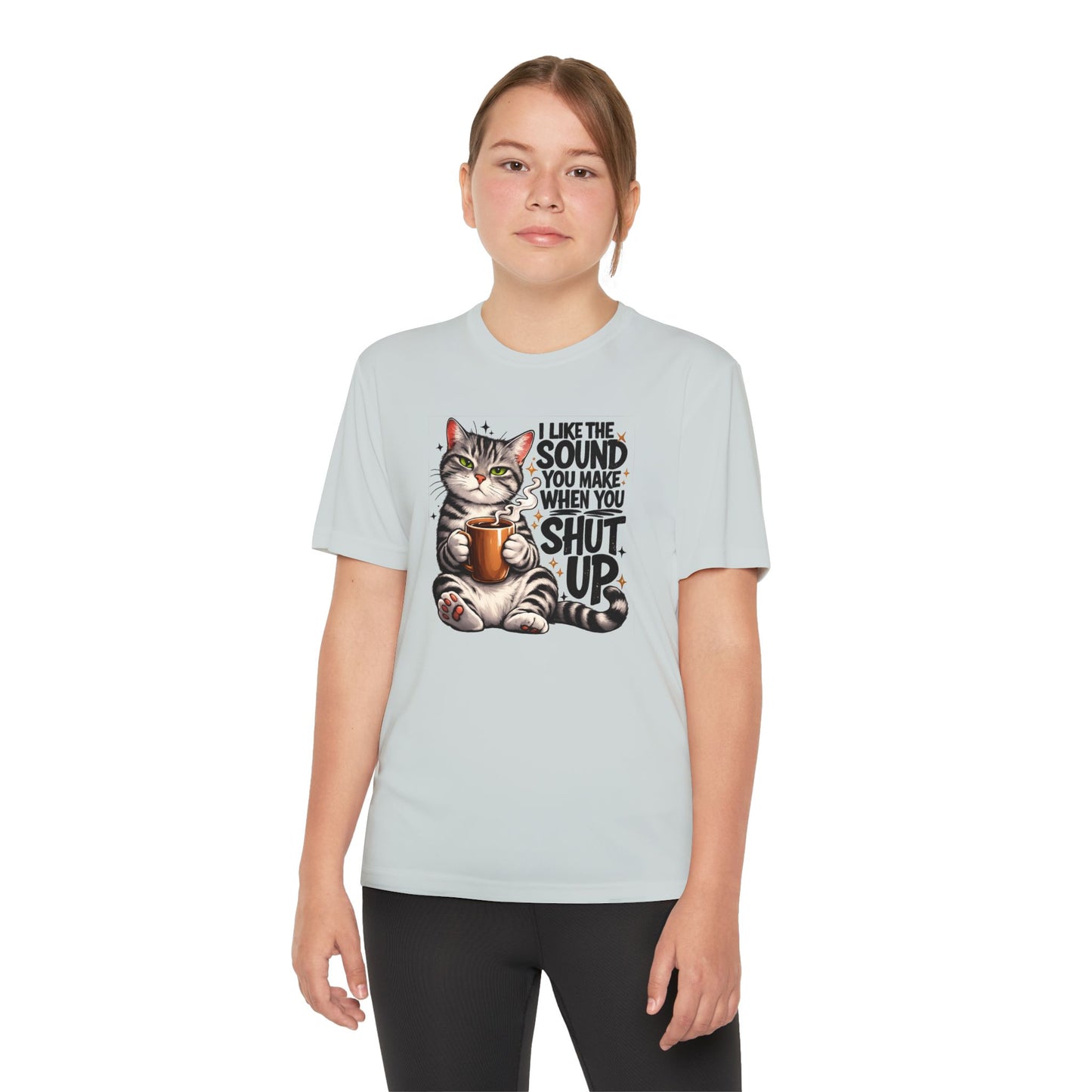 Youth Sarcastic Cat Graphic Tee