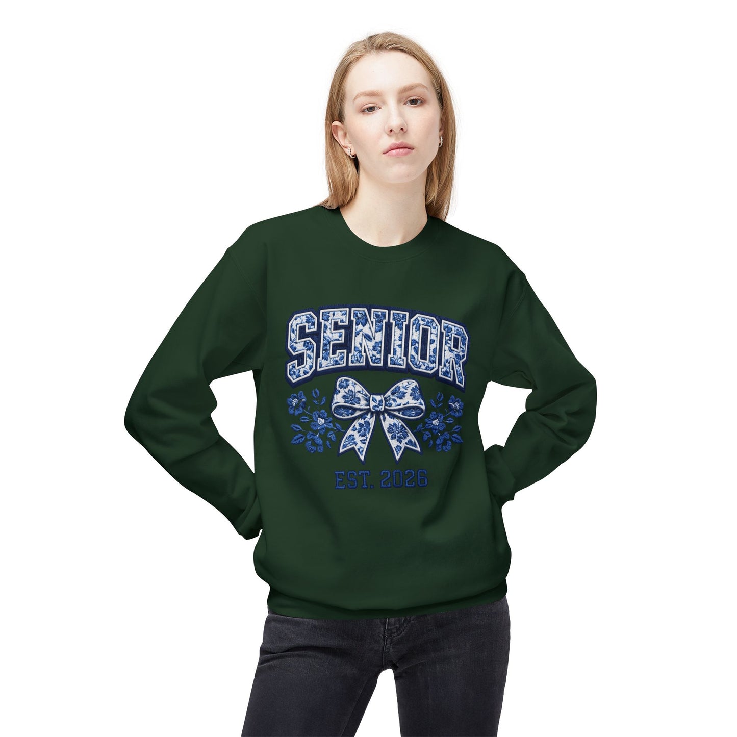 Senior 2026 Graphic Women's Crewneck Sweatshirt