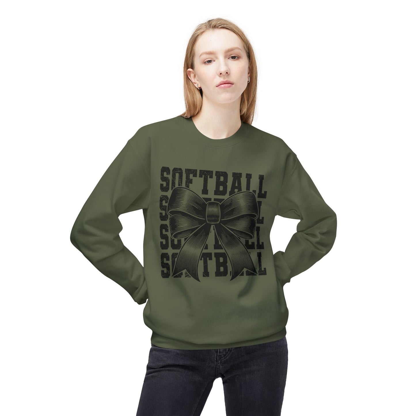 Softball Spirit Crewneck Sweatshirt