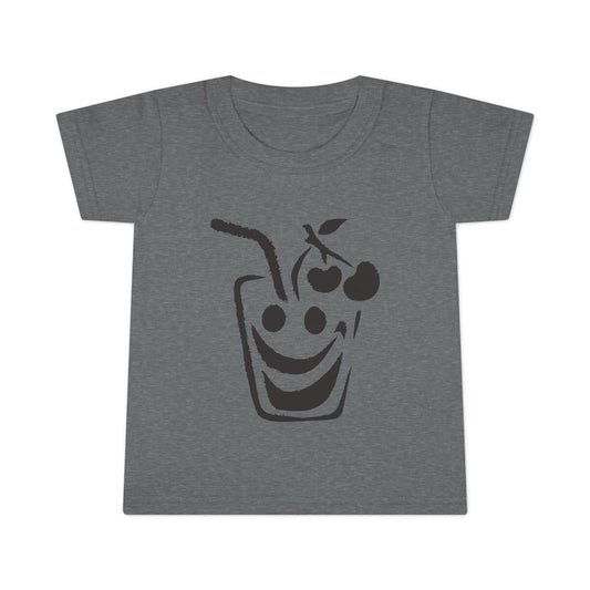 Toddler Smiling Juice Cup Graphic T-Shirt